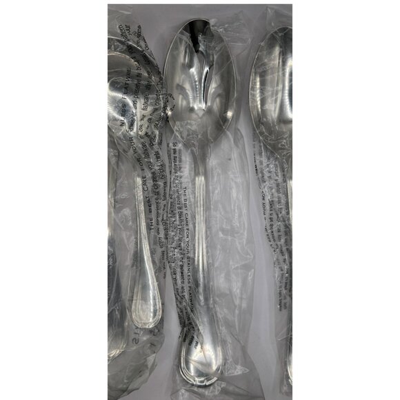 Lenox Amberly Stainless Flatware Set Glossy 18/10 China Discontinued - Picture 5 of 7